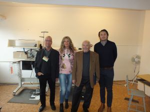 V.l.n.r. Manfred Flühmann, VEBO, Dagmar Doubravova, Rubikon Centrum, Peter Gründler, VEBO und Jiri Bouska, Chef Rubikon Centrum Servis